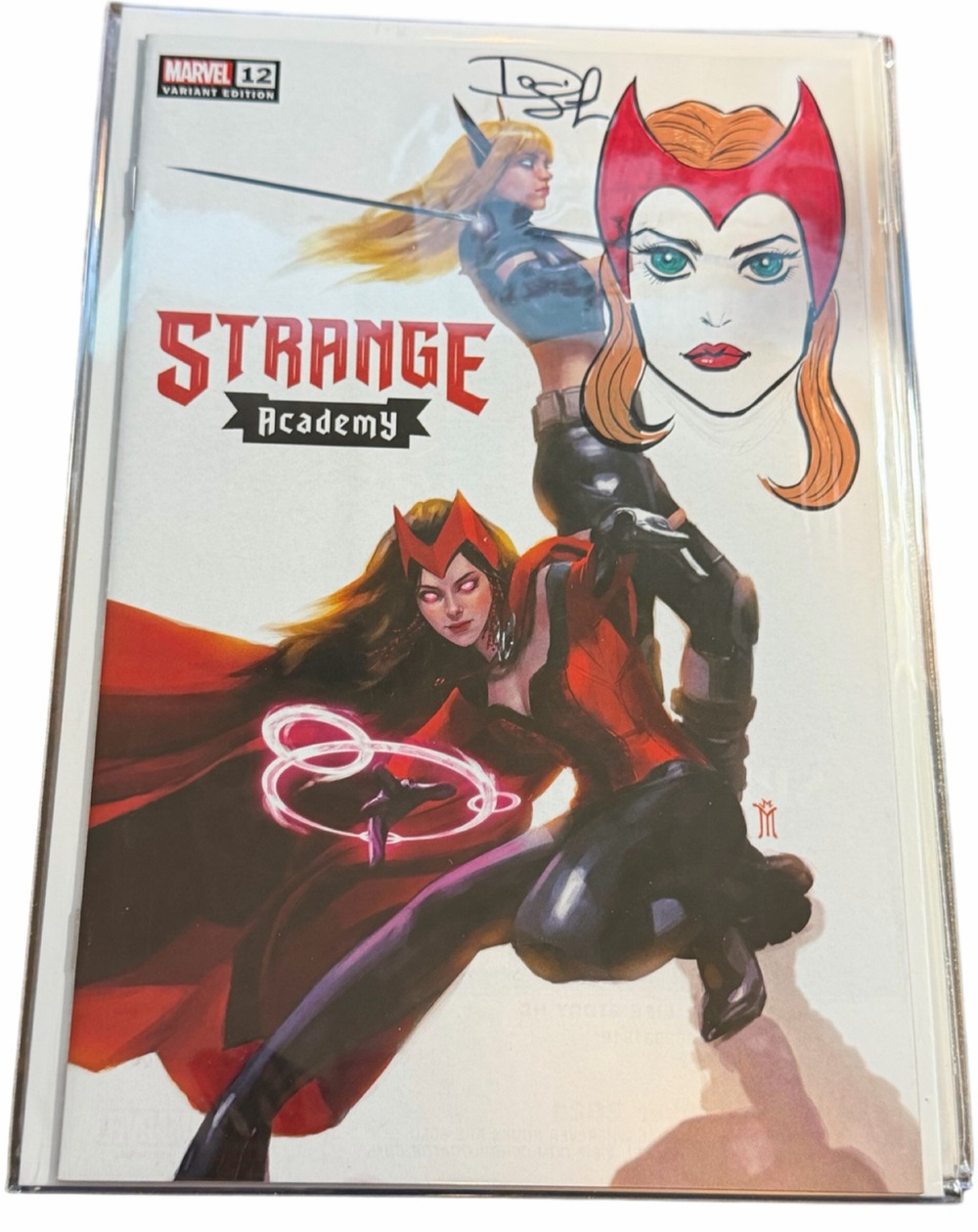 Strange Academy 12 Miguel Mercado Scarlet Witch Signed Remarked w/COA